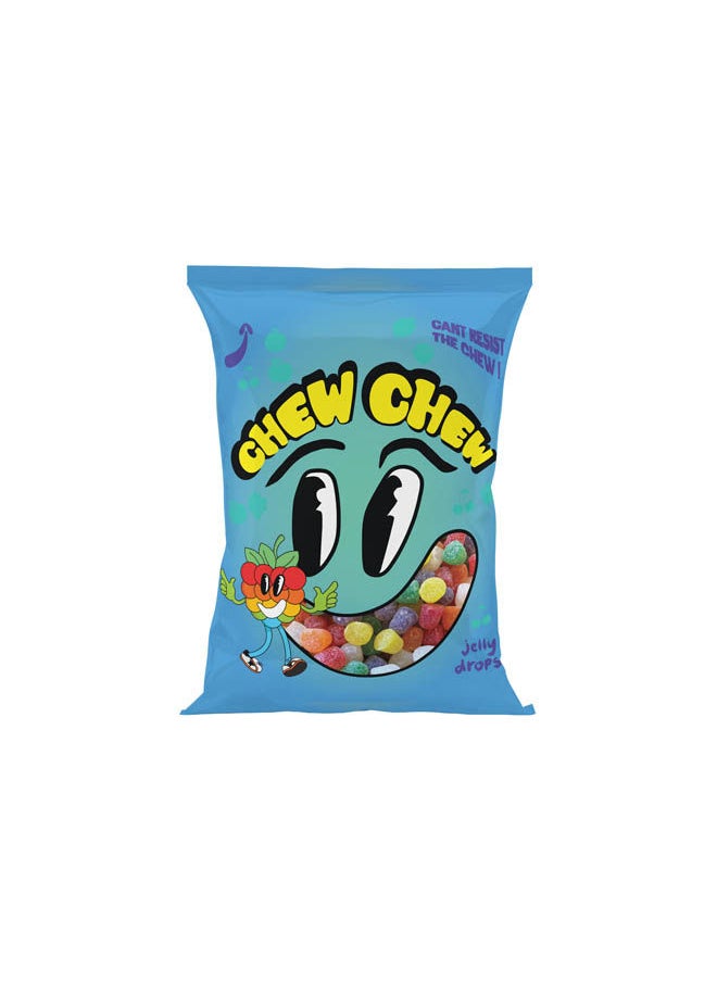 CHEW CHEW Gummy Drops Jelly Candy Vegan 80 grams 