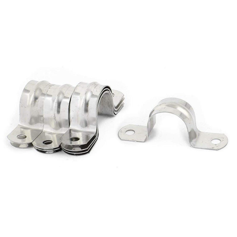 AGASTRIYA Metal U Shaped Pipe Strap Tension Tube Clamps Clips 25mm Highly Durable 20 Pieces Pipe Clips Pipe Sleeves Pipe Fittings - Image 5