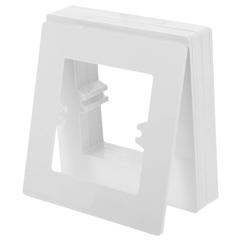 86 Type PVC Electrical Outlet Cover Plates Wall Plate Extenders 10 Pack Decorative Light Switch Covers - Image 2