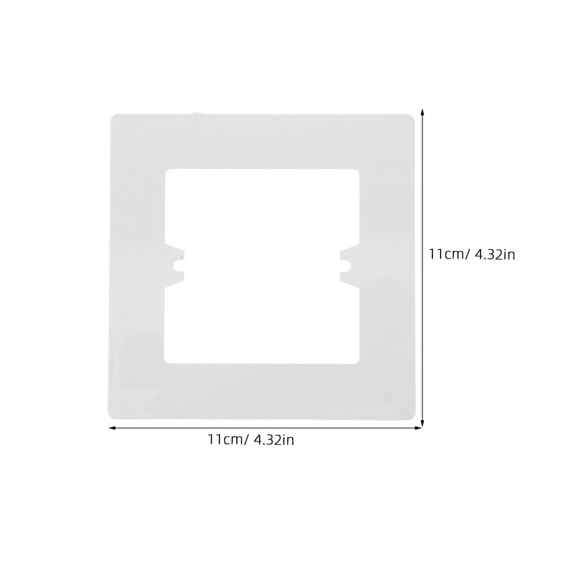 86 Type PVC Electrical Outlet Cover Plates Wall Plate Extenders 10 Pack Decorative Light Switch Covers - Image 3