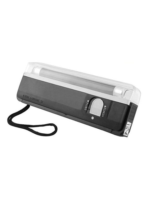 Handheld Blacklight UV Lamp And LED Flashlight Black 16x6x2centimeter