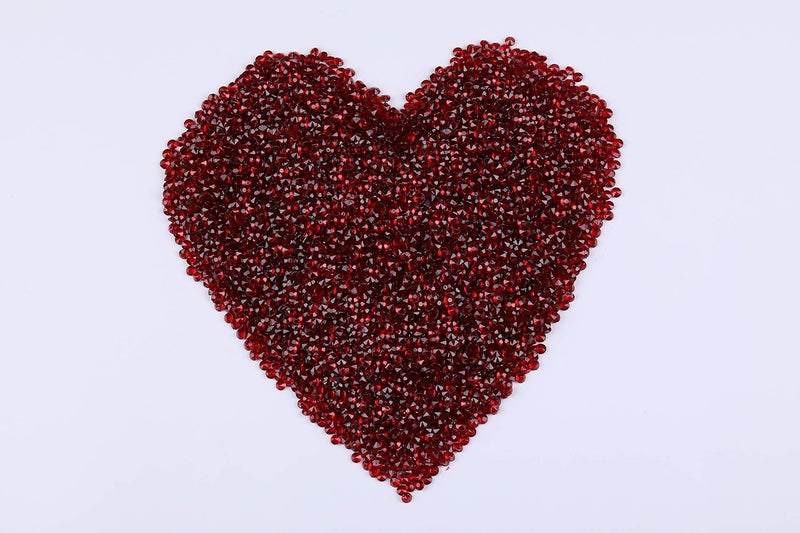 Gintoaria 10000 pcs/Pack Wedding Table Scatter Confetti Crystals Acrylic Diamonds Vase Fillers 4.5 mm Rhinestones for Wedding, Bridal Shower, Vase Beads Decorations (Burgundy) - Image 2