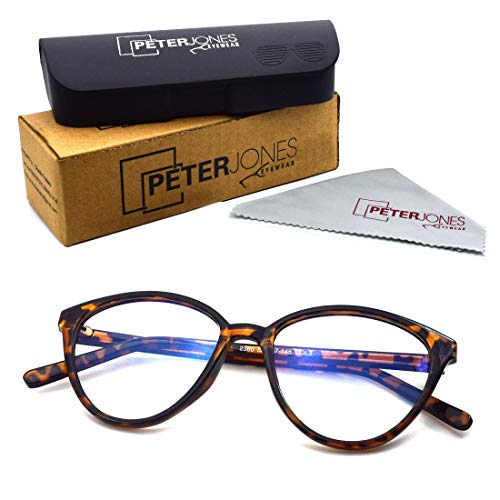 Peter Jones Cateye Blue Light Blocking Reading Glasses for Women | Computer Readers UV Protection lenses (AG130, SIZE MEDIUM) - Image 3