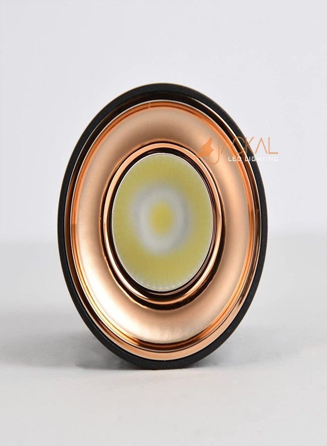 JACKAL® LED 6 Watts Warm White Round Surface Light Cylindrical Shape Indoor Ceiling Mounted Spot Light Cob Down Light Aluminium Body - Pack of 4 - Image 5