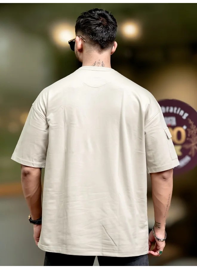 مانياك تيشيرت بولو رجالي قطن بيج بأكمام 3/4