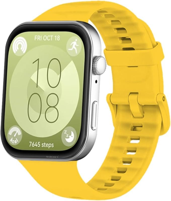 NEXT STORE Adjustable Silicone Sport Strap Compatible with Huawei Watch Fit 3 – Comfortable Waterproof Replacement Wristband for Men & Women - Image 1