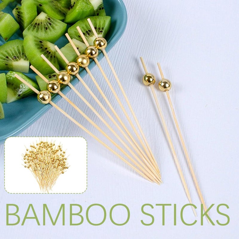 Gold Pearl Cocktail Picks - Image 3
