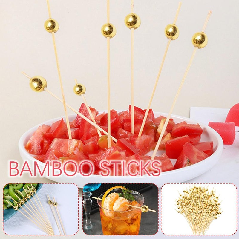 Gold Pearl Cocktail Picks - Image 4