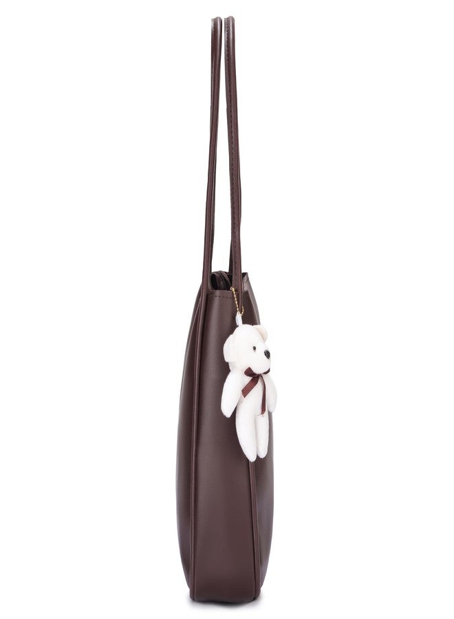 AKSUTI Stylish Handbag For Women (Brown) - Image 3