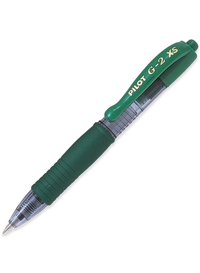 Pilot G2-XS7 Pixie - Mini Rollerball Pens - 0.7mm Nib 0.4mm Line Width - Pack of 3 - Green