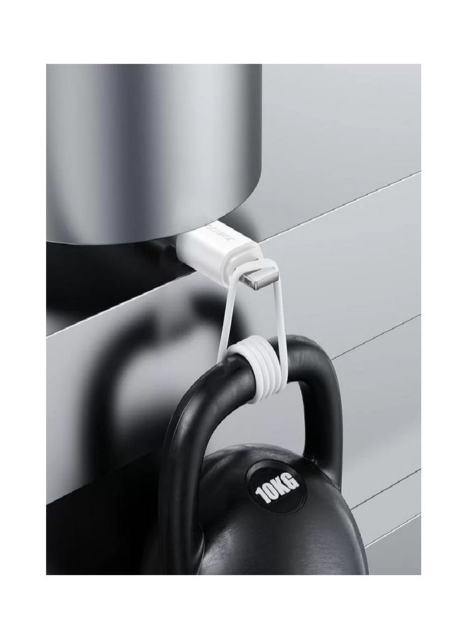 جوي روم كابل USB إلى لايتنينج للشحن السريع ومزامنة البيانات بقوة 2.4 أمبير لجهاز آيفون وآي باد بطول 1 متر لون أبيض - Image 5