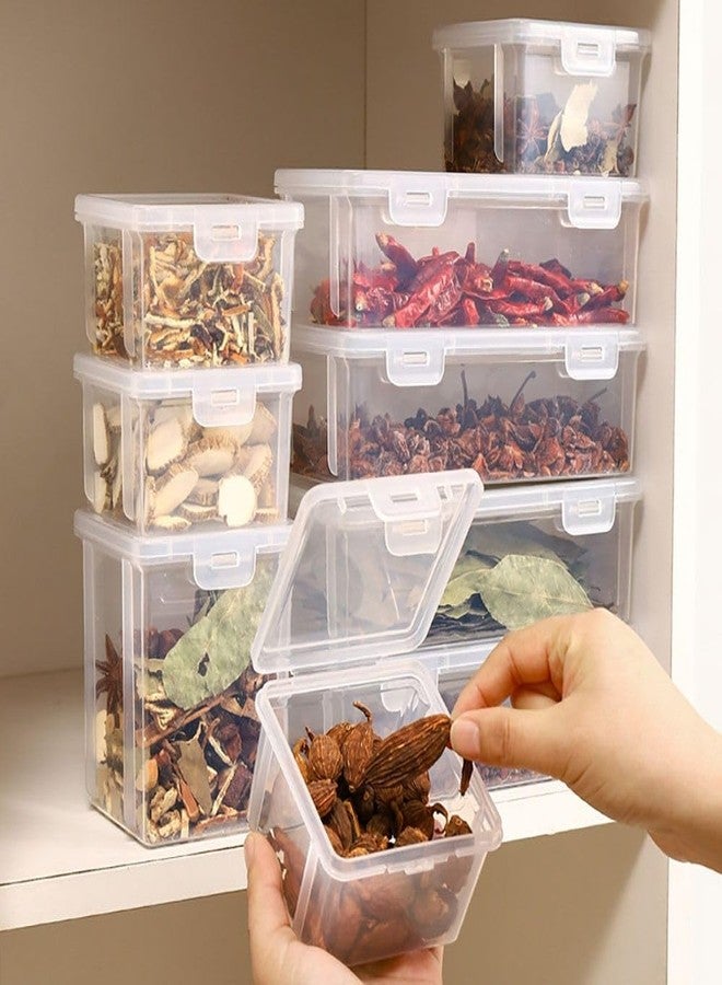 hobbyme Kitchen Storage Box Cereals Sealed Jar with Lid Stackable Plastic Storage Bottle Home Refrigerator Airtight Tank - Image 2