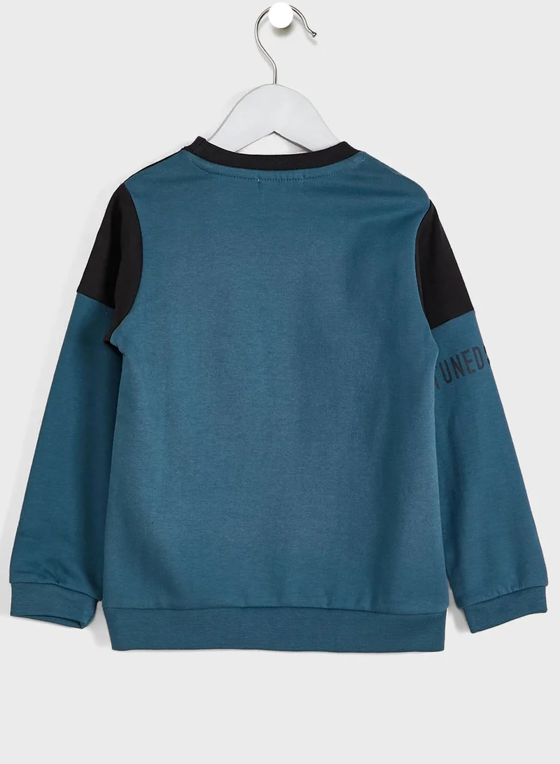 Babybol Kids Color Block Tracksuit