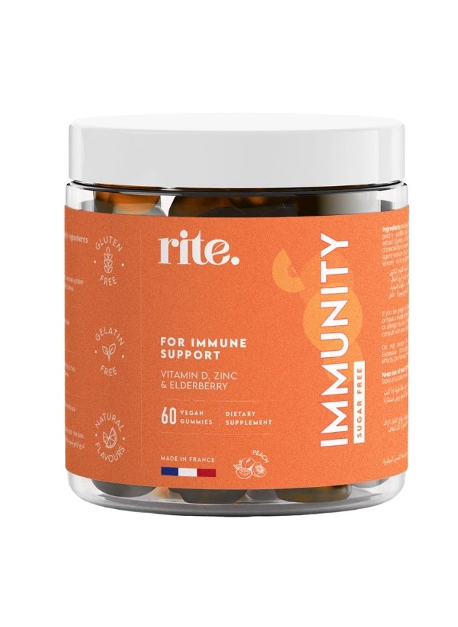 Rite Immunity Sugar Free - 60 Gummies Rite 