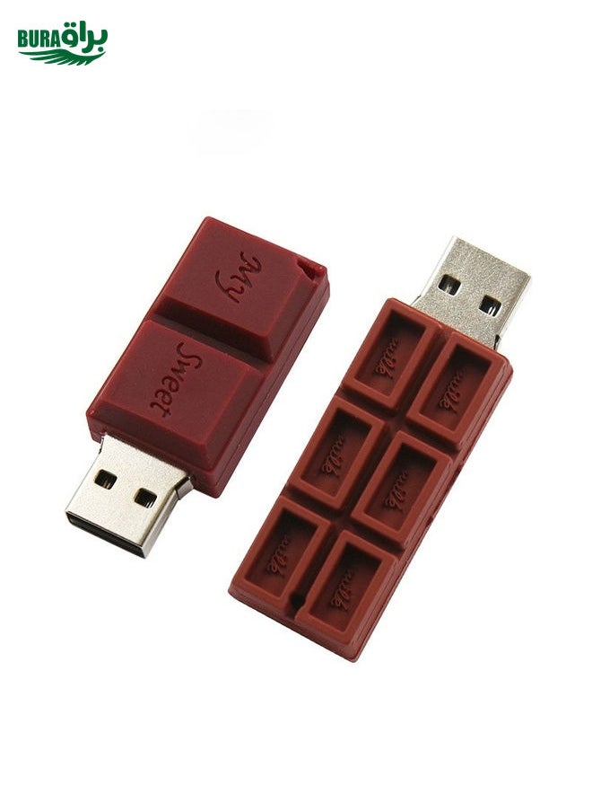 BURAQ MicroDrive 128GB USB 2.0 Creative Chocolate U Disk  - Image 3