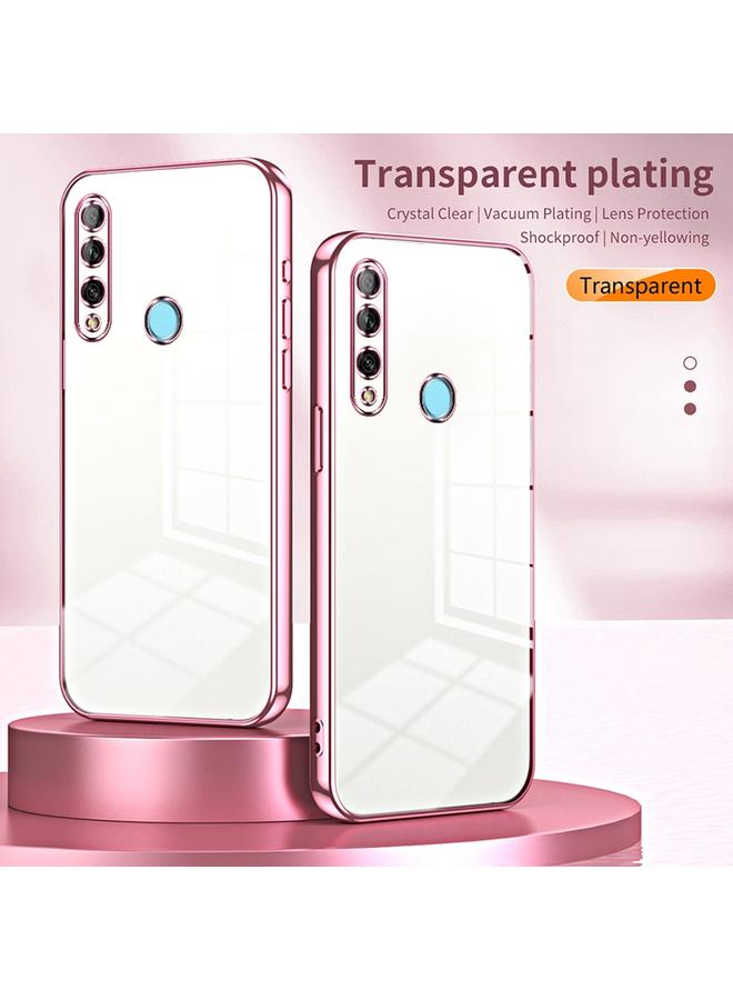 اس-توب جراب لهاتف Huawei Enjoy 10 Plus / P Smart Z جراب هاتف شفاف مطلي بفتحة دقيقة - Image 2