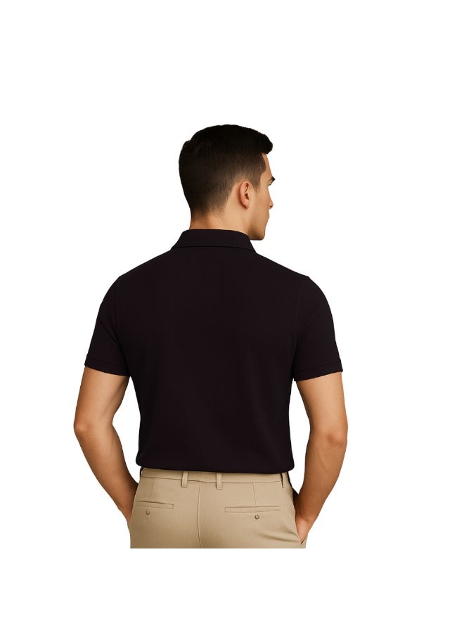 PRINTSHOP4ME Men's Polo T-Shirt | 240 GSM Honeycomb Fabric | Pure Cotton Regular-Fit Tee In Basic Colors | Comfortable And Stylish Everyday Wear - Image 5