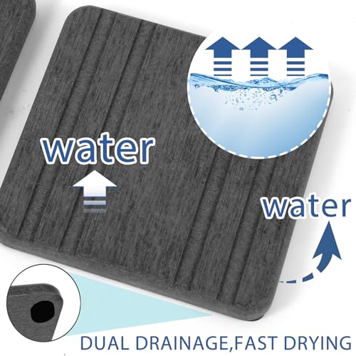 Lyxel 3PCS Water Absorbing Stone Tray, DryingNeat Diatomite Stone Sink Tray, Instant Dry Sink Coasters, Kitchen Sponge Hand Soap Holder, Countertop Fast Drying Counter Trays,8 * 4inch and 4 * 4inch - Image 2