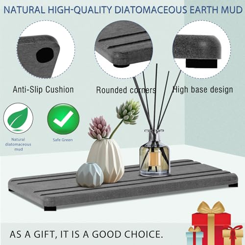 Lyxel 3PCS Water Absorbing Stone Tray, DryingNeat Diatomite Stone Sink Tray, Instant Dry Sink Coasters, Kitchen Sponge Hand Soap Holder, Countertop Fast Drying Counter Trays,8 * 4inch and 4 * 4inch - Image 5