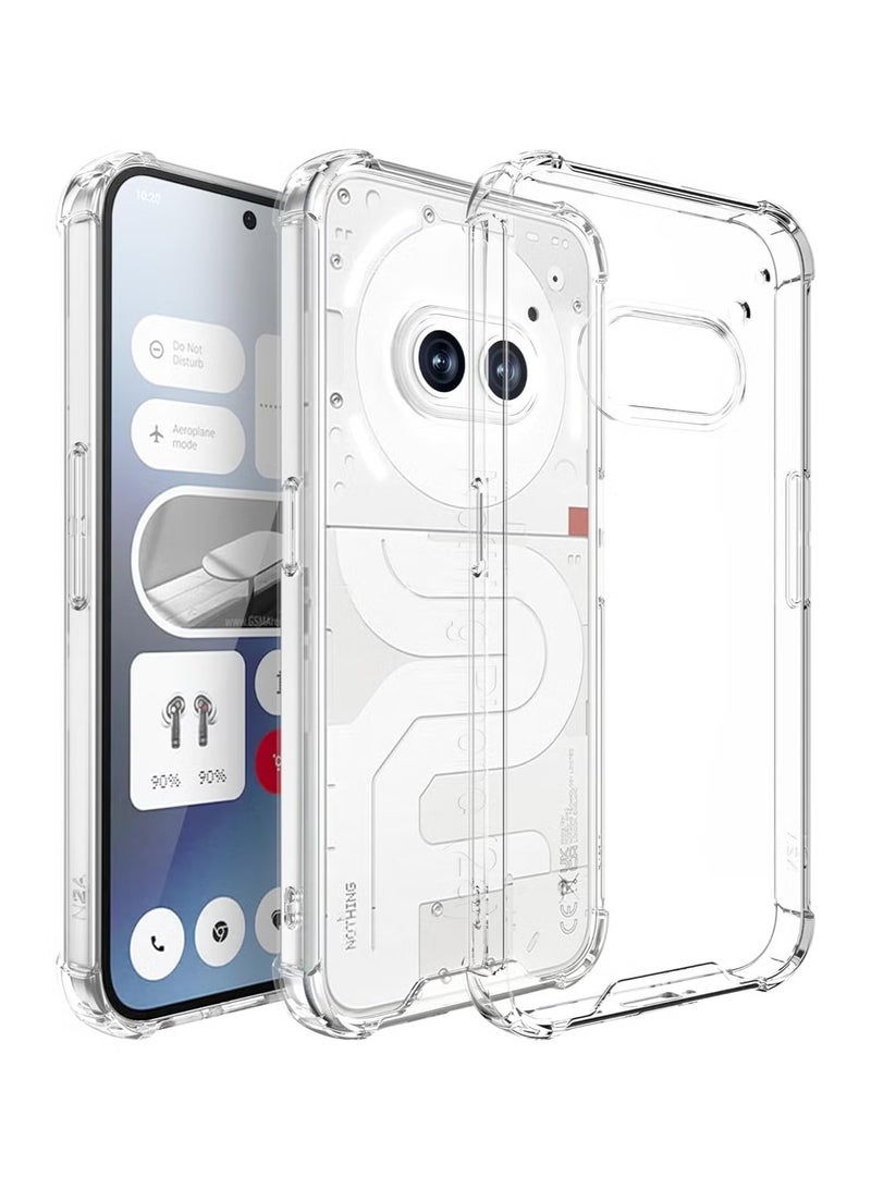 Lynacz Original Case for Nothing Phone 2a / Nothing 2a Plus Clear Cover Case with Camera Protection Transparent Reinforced Corner Bumper Soft TPU Silicone Cover Shockproof Phone Case - Image 1