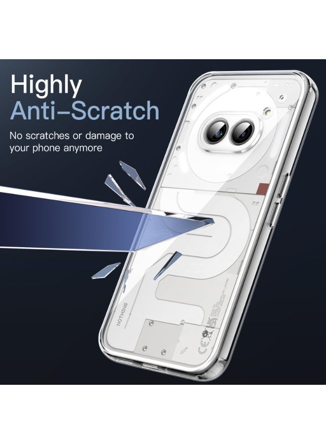 Lynacz Original Case for Nothing Phone 2a / Nothing 2a Plus Clear Cover Case with Camera Protection Transparent Reinforced Corner Bumper Soft TPU Silicone Cover Shockproof Phone Case - Image 3