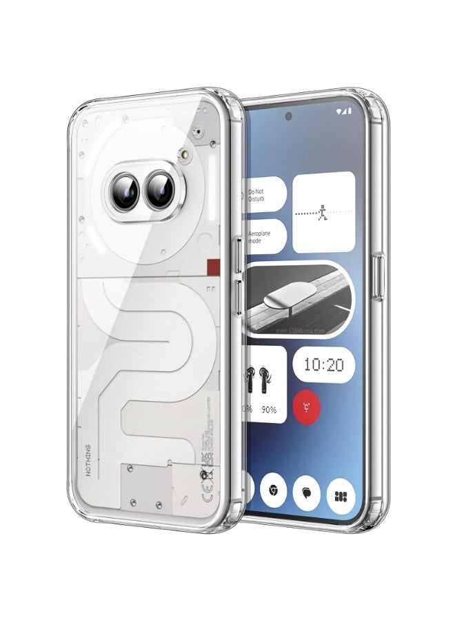 Lynacz Original Case for Nothing Phone 2a / Nothing 2a Plus Clear Cover Case with Camera Protection Transparent Reinforced Corner Bumper Soft TPU Silicone Cover Shockproof Phone Case - Image 4