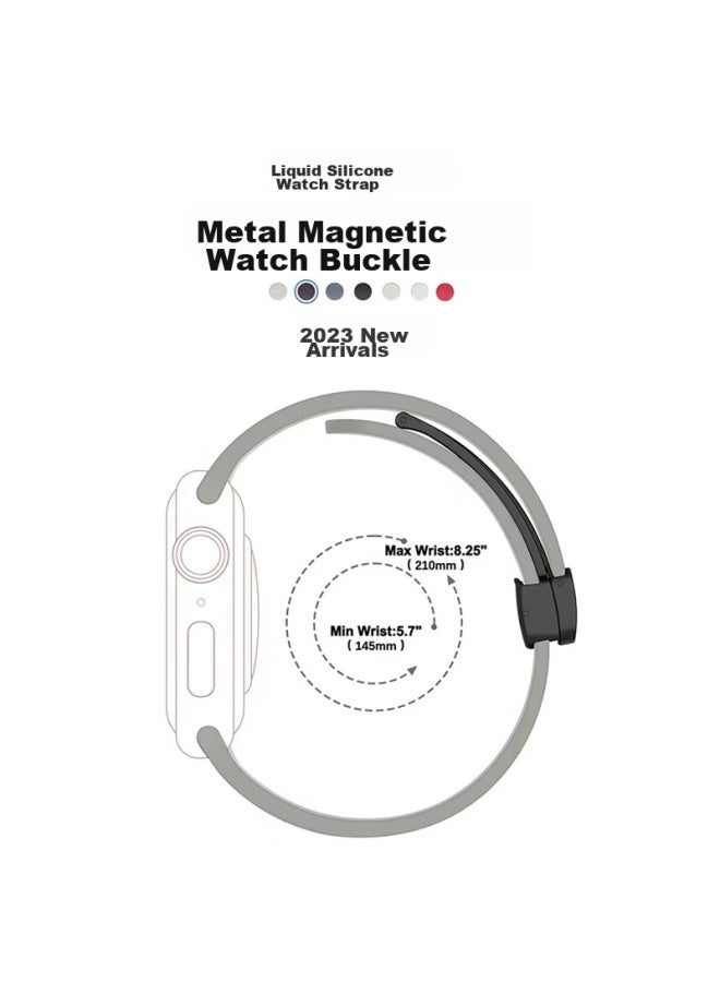 Watchbond Magnetic Folding Buckle Silicone Watch Strap Compatible With Huawei Watch Gt5/gt4/gt3/gt2/watch4/3/2/pro, Replacement Band For Gt5pro Men's Sports Style 46mm Wristband - Image 5