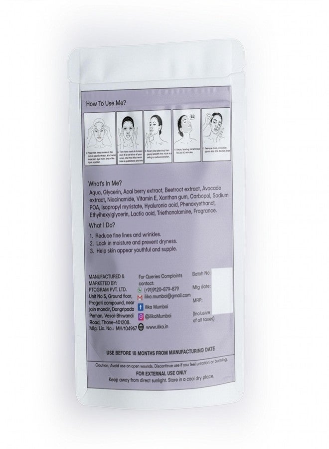 ILIKA Acai Berry Face Sheet Mask | Hydrating & Refreshing Facial Sheet Mask for Daily Skincare | Suitable for All Skin Types - Image 2