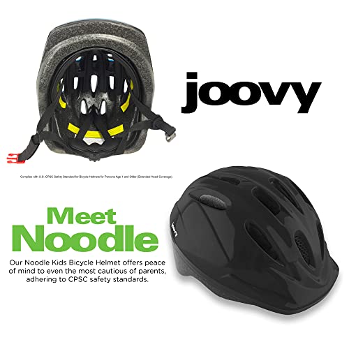 Joovy Noodle Multi-Sport Helmet XS-S, Kids Adjustable Bike Helmet, Black - Image 4