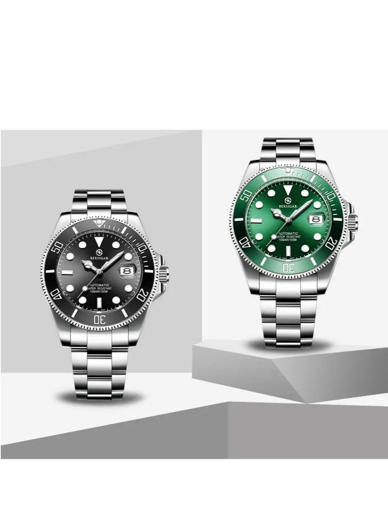BERSIGAR - Bersigar BG-1639 Luxaura Design Stainless Steel Mechanical Water Resistant Watch - Image 1
