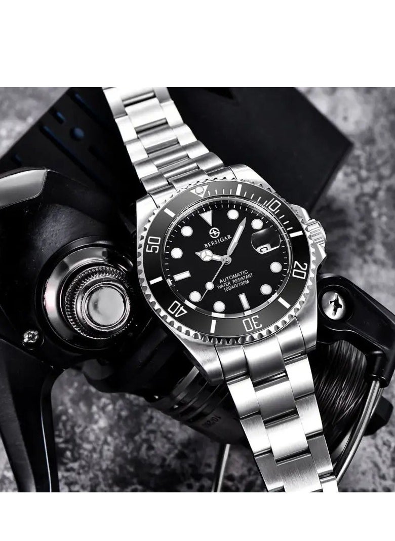 BERSIGAR - Bersigar BG-1639 Luxaura Design Stainless Steel Mechanical Water Resistant Watch - Image 1