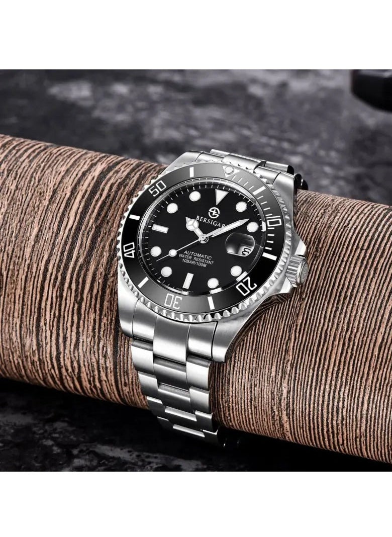 BERSIGAR - Bersigar BG-1639 Luxaura Design Stainless Steel Mechanical Water Resistant Watch - Image 1