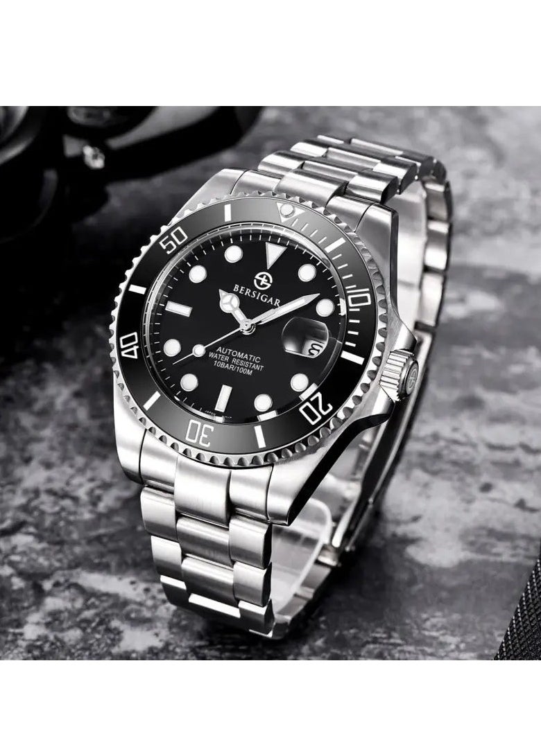 BERSIGAR - Bersigar BG-1639 Luxaura Design Stainless Steel Mechanical Water Resistant Watch - Image 1