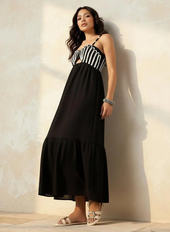 Splash FAV Women Cutout Detail Maxi Dress
