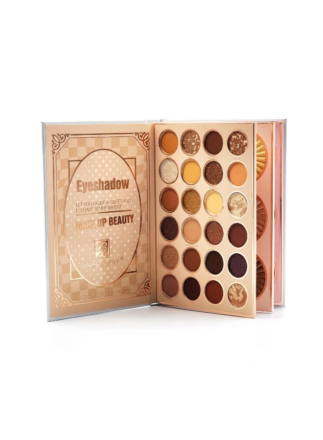 روز بيري مجموعة مكياج احترافية تتضمن ظلال العيون، والهايلايتر، وأحمر الخدود - Image 1