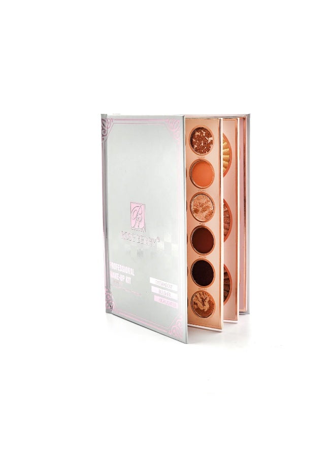روز بيري مجموعة مكياج احترافية تتضمن ظلال العيون، والهايلايتر، وأحمر الخدود - Image 2