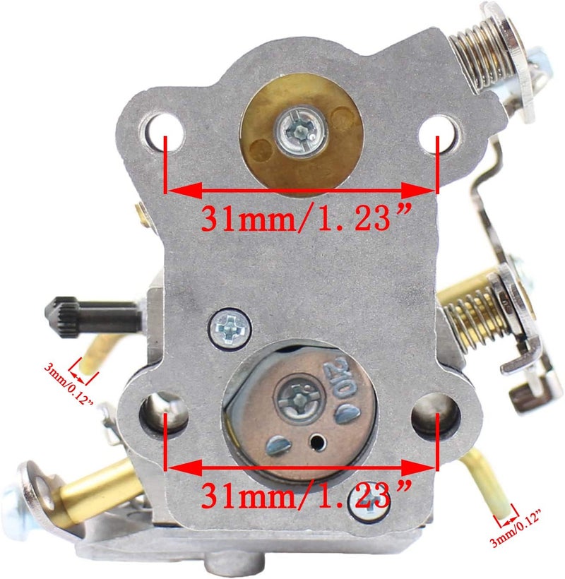 Pro Chaser PP4218A Carburetor for Poulan Pro P3314 PR4218 PP4218AVX PP4018 PP3516AVX P3416 PP3816 18’’ 35cc 42cc Chainsaw Craftsman 358.350990 358.341900 358.350830 358350830 (Ruixing OEM Part) - Image 4