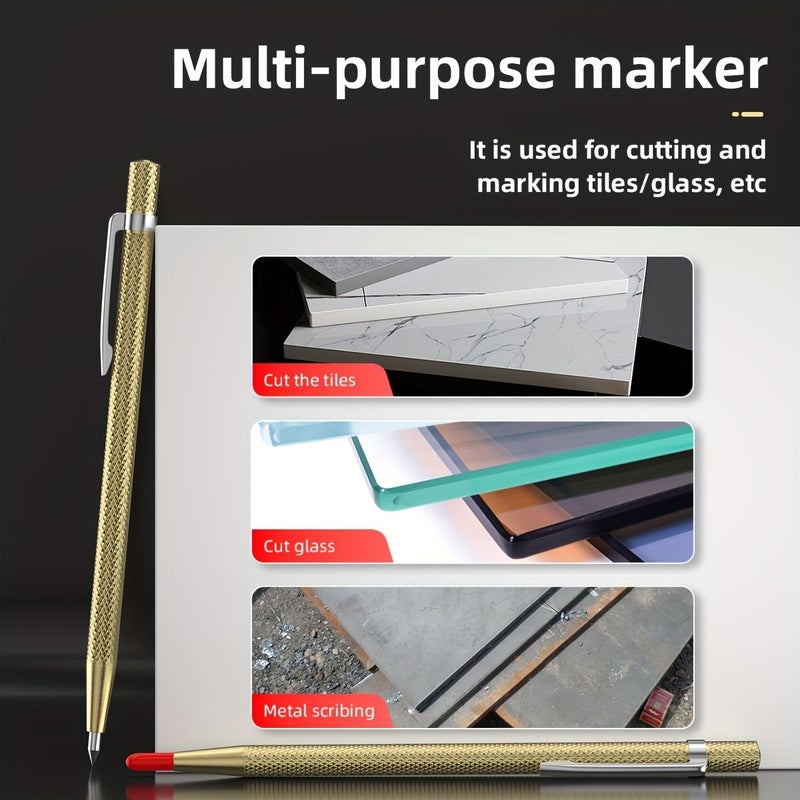 5 Pack Tungsten Carbide Scribing Pens Tile Glass Cutting Tools Manual Hand Needle - Image 2