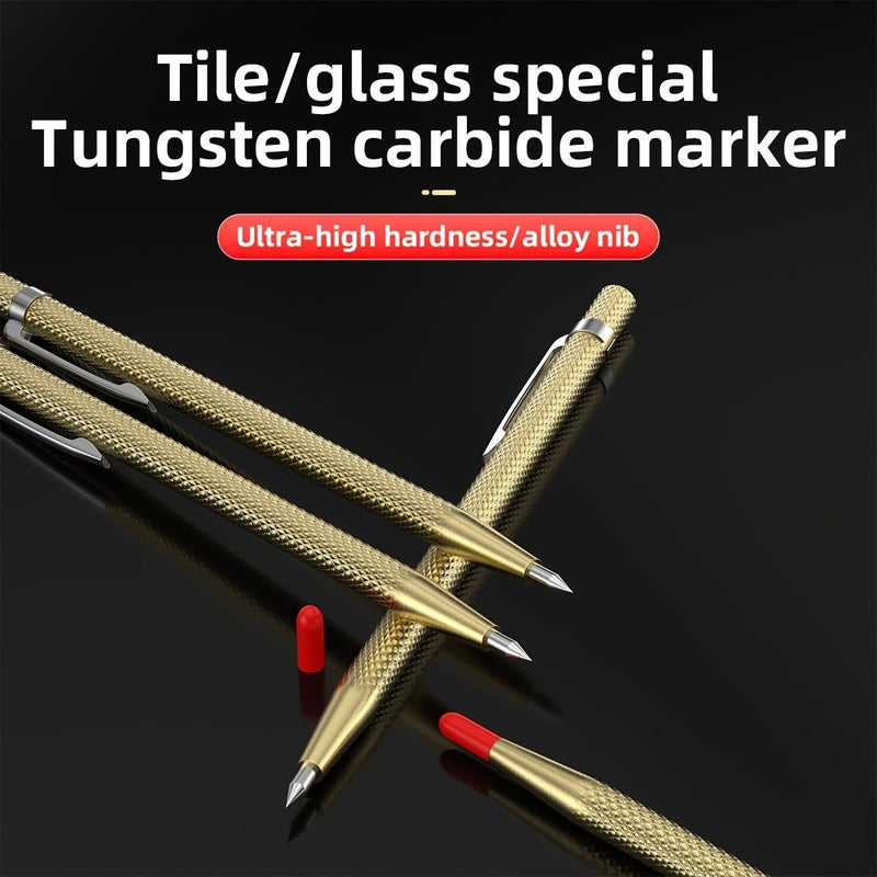 5 Pack Tungsten Carbide Scribing Pens Tile Glass Cutting Tools Manual Hand Needle - Image 1