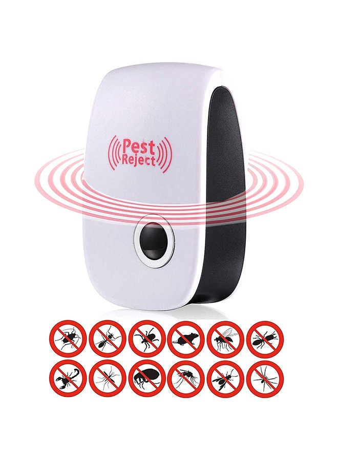 NIBEMINENT 7-Piece Ultrasonic Pest Repeller Set White 4inch - Image 2