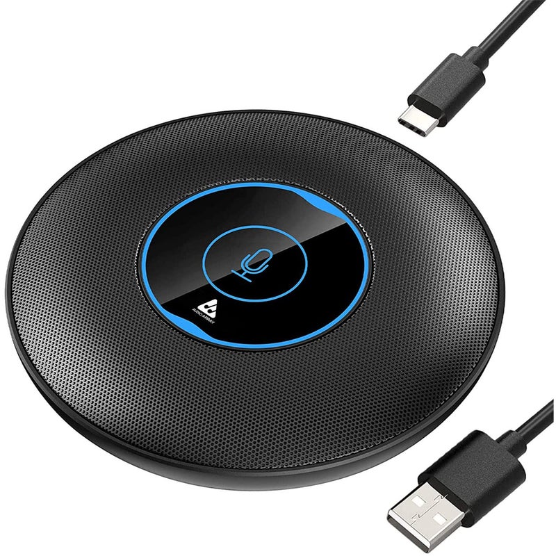 Audio Array AM-C5 USB Plug & Play Conference Mic for Mac OS & Windows | Conference, Recording, Skype, Online Class with Range Upto 5M | One Touch Mute Button & Light Indicator (NOT A Speaker) - Image 1