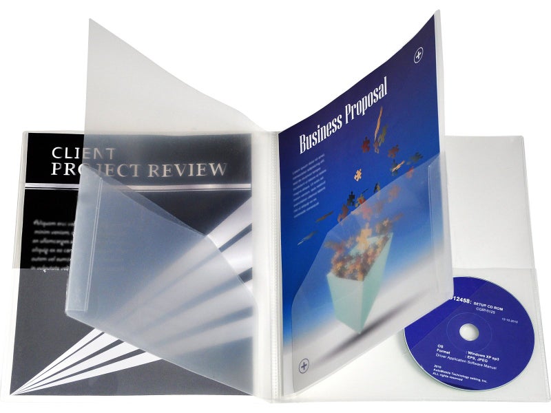 Lion 6-Pocket Plastic Folder, Clear, Pack of 2 (91710-CR-2P) - Image 3