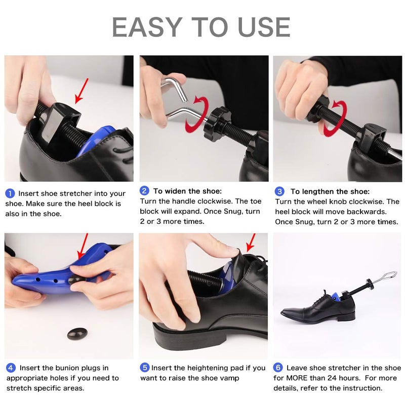 LANNEY Shoe Stretcher for Men & Women Wide Feet - Premium Shoe Expander Widener Stretch Length Width - Image 4