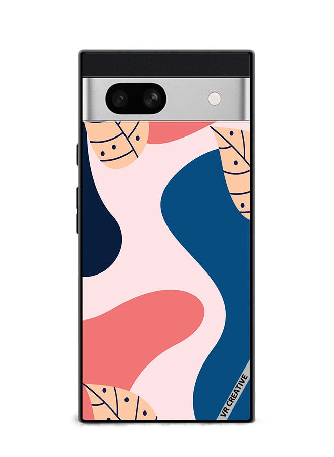VR CREATIVE - Protective Case Cover For Google Pixel 7a Abstract Modern Digital Painting Fashion Design Multicolour - Image 1