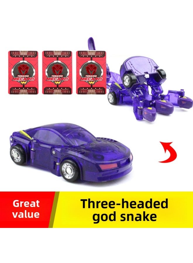 MECARD Magic Burst Transformed Car God Toy Weijia Giant God Battle Car God Battle Boy Jumping Pair Battle Game-Color:Purple Wind Dragon - Image 4