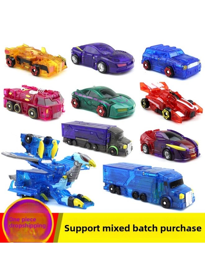 MECARD Magic Burst Transformed Car God Toy Weijia Giant God Battle Car God Battle Boy Jumping Pair Battle Game-Color:Purple Wind Dragon - Image 2