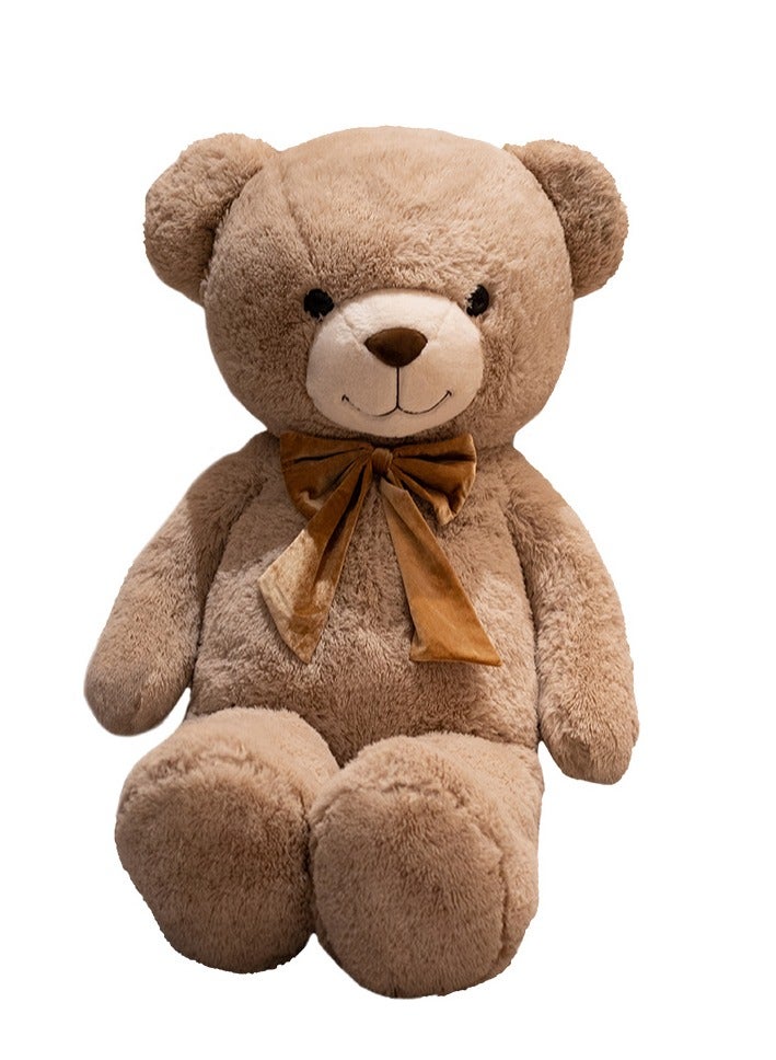 DUNISO 90cm Cute Teddy Bear, Soft and Cute Plush Bear, Skin-friendly Plush Toy, Suitable for Gifts for Girls, Girlfriends or Moms (Brown) - Image 1