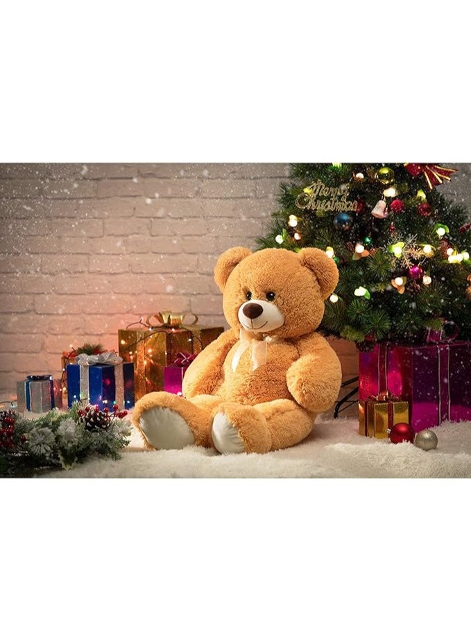 DUNISO 90cm Cute Teddy Bear, Soft and Cute Plush Bear, Skin-friendly Plush Toy, Suitable for Gifts for Girls, Girlfriends or Moms (Brown) - Image 5