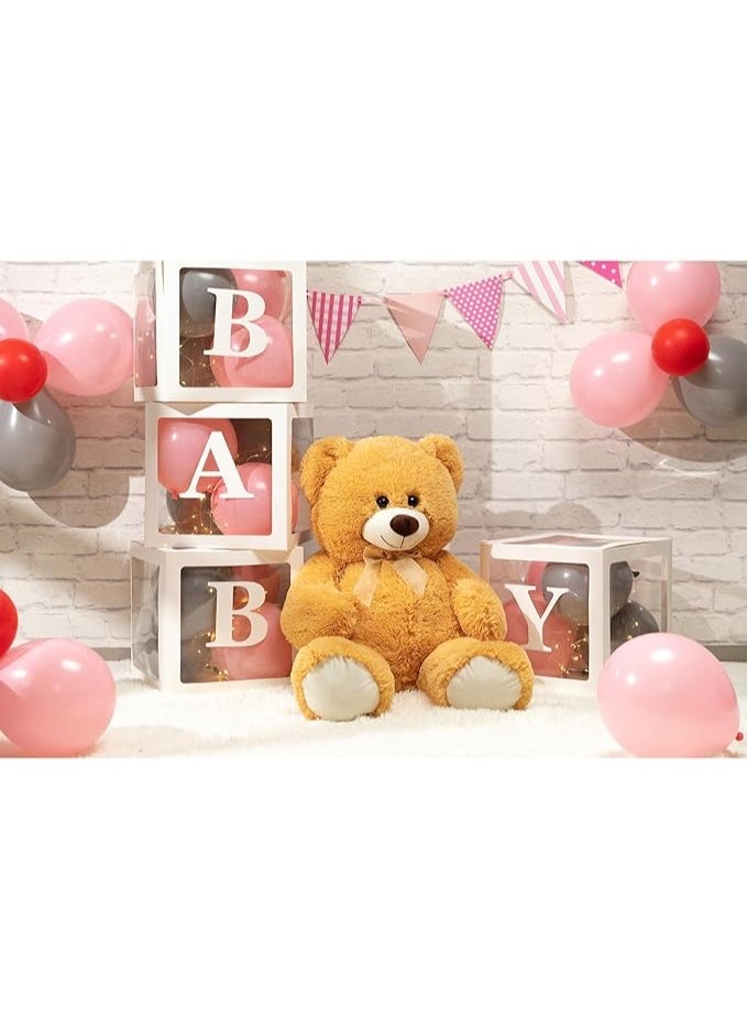 DUNISO 90cm Cute Teddy Bear, Soft and Cute Plush Bear, Skin-friendly Plush Toy, Suitable for Gifts for Girls, Girlfriends or Moms (Brown) - Image 2