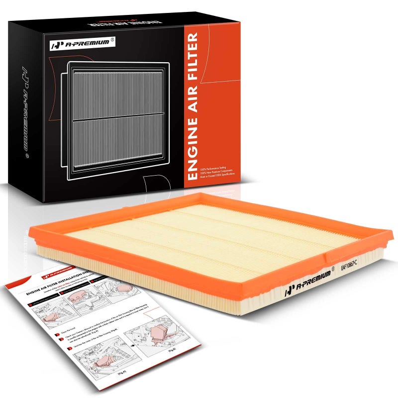APremium Engine Air Filter Compatible with Cadillac SRX 20102016 Saab 94X 2011 Flexible Panel Replace 15913344